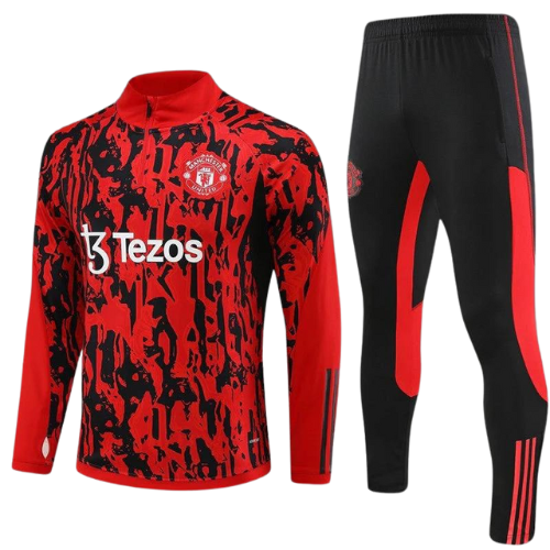 ENSEMBLE MANCHESTER UNITED ROUGE-NOIR 2023 2024