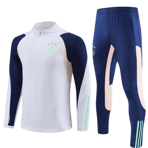 ENSEMBLE AJAX BLANC-BLEU 2023 2024